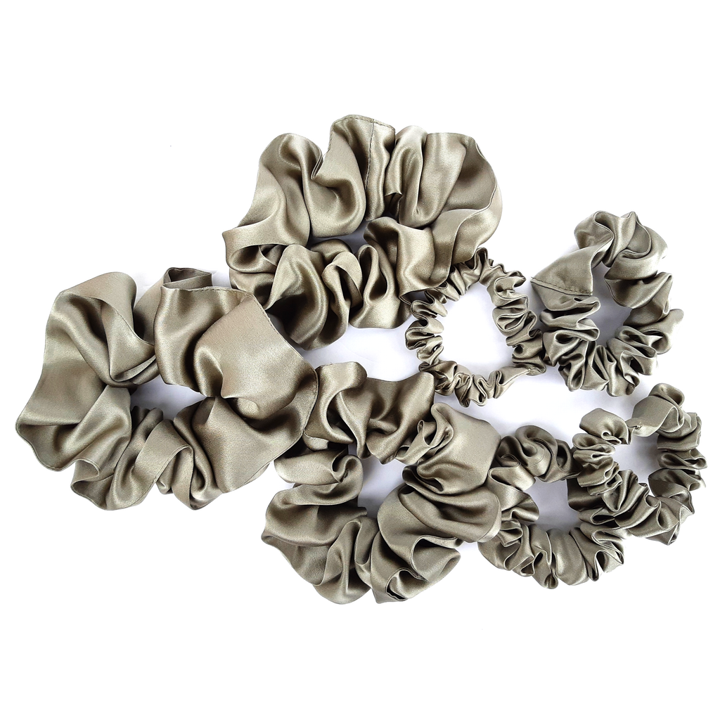 satin scrunchies