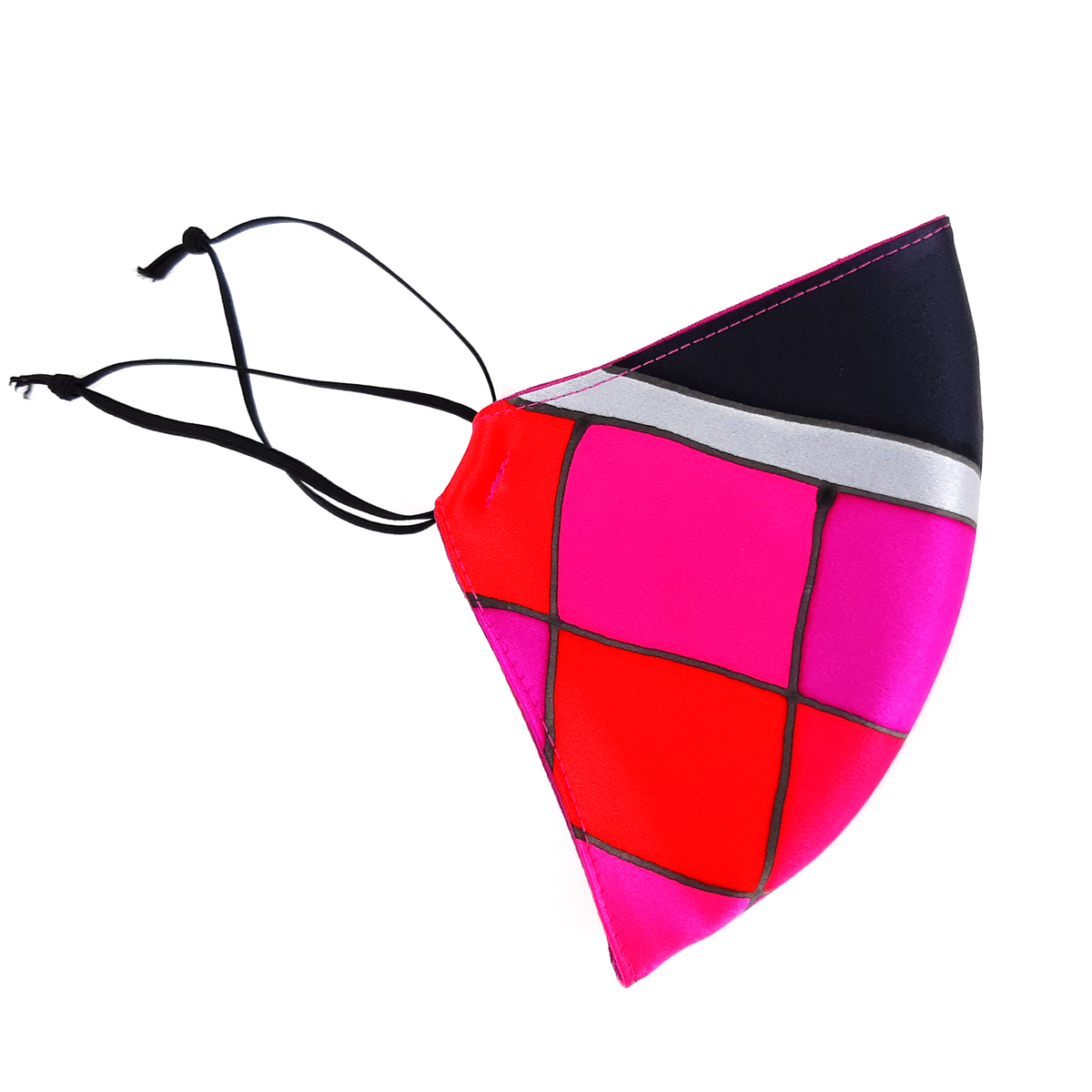 red silk facemask