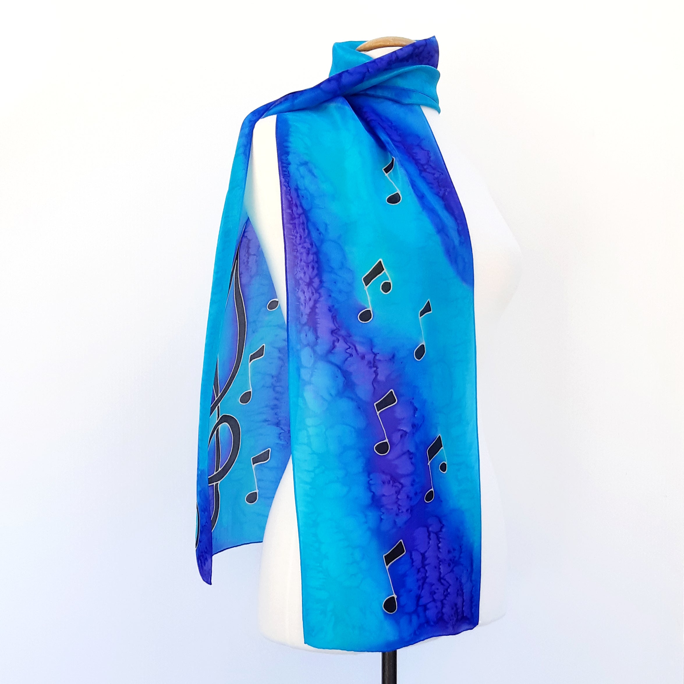 long scarf design scarves blue made in Canada