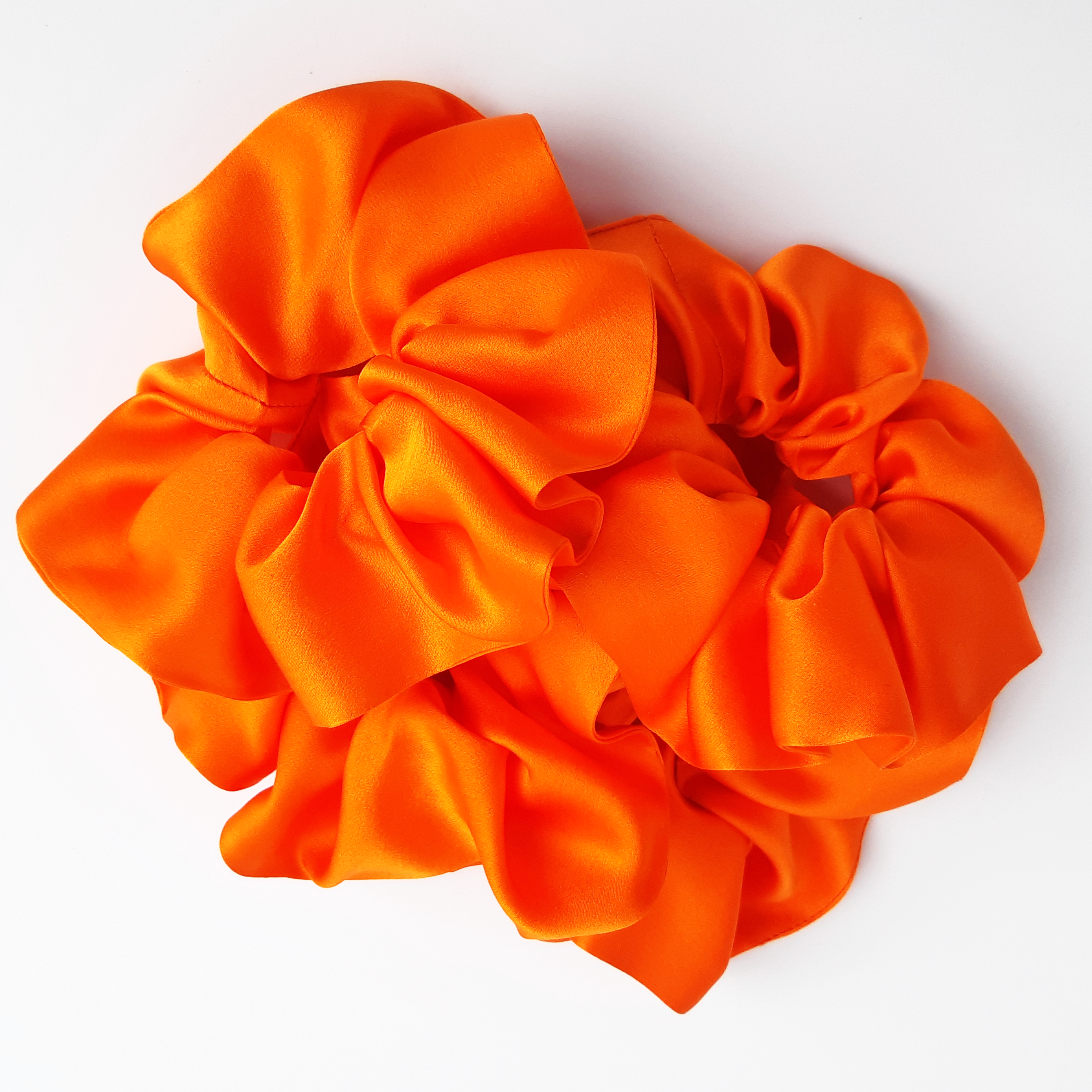 orange silk hair accessories for bridesmaid & mothers day