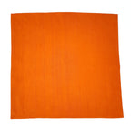 orange pure silk pocket square men's fashion accessory handmade by Lynne Kiel