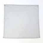 silver grey silk satin pocket square men's fashion accessory handmade in Canada by Lynne Kiel